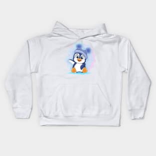 Cute Cartoon Penguin. Kids Hoodie